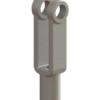 CLEVIS, 3/16" x 1-9/16" w 3/16" PIN HOLE, ZINC PLATED