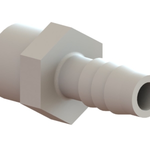 ADAPTER, 1/4" NPT (Female) x 3/8" BARBED WHITE PLASTIC