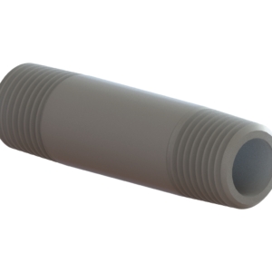 PIPE NIPPLE, 1/2" NPS SCH 80 x 3" LG, PVC PLASTIC